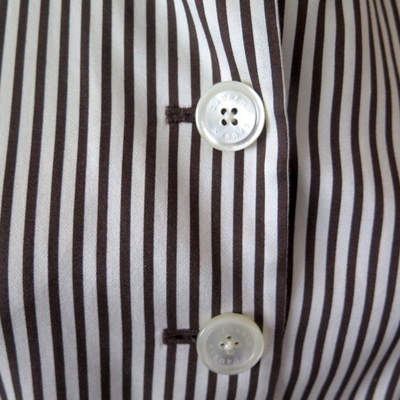 Vintage Lauren Ralph Lauren Women's Striped Jacket Blazer, Cotton/Silk - Picture 3 of 10